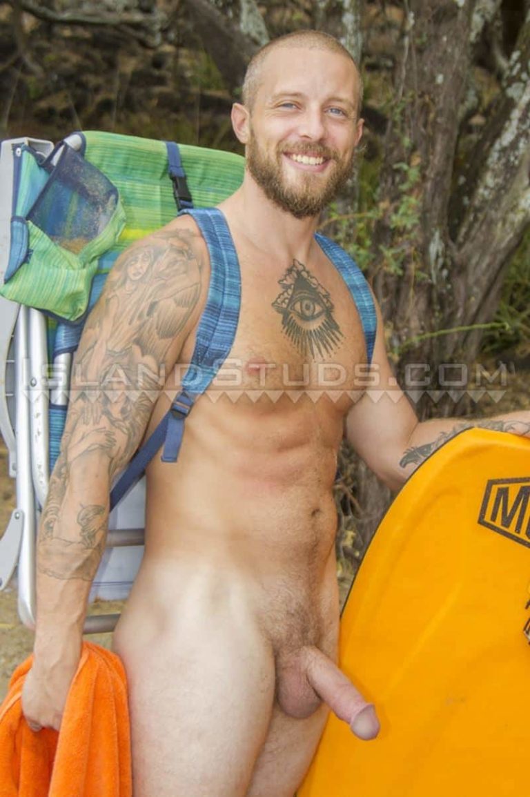 Bearded-big-dick-stud-Barrett-surfs-waves-naked-sporting-huge-thick-8-inch-boner-001-gay-porn-pics