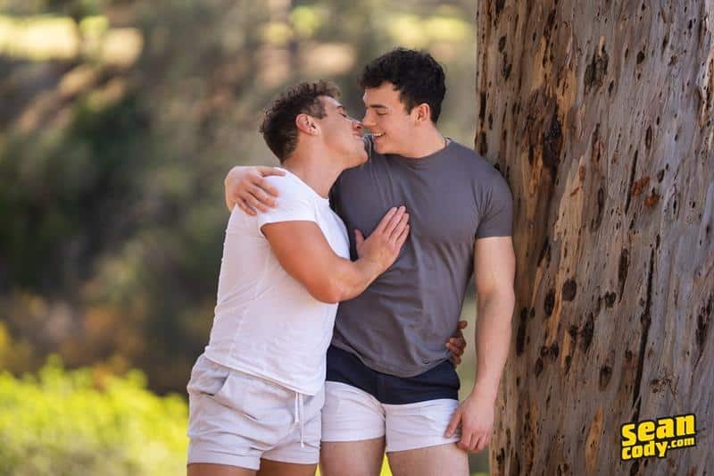 Muscled jock Clark Reid bare ass raw fucked curly haired hottie Kyle big dick 2 image gay porn - Muscled jock Clark Reid’s bare ass raw fucked by curly haired hottie Kyle’s big dick